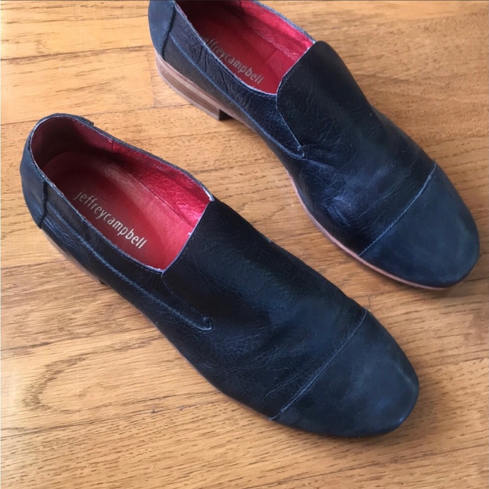 🎉BLK JEFFERY CAMPBELL SLIP ON LOAFERS!🎊🌴 - Picture 3 of 6